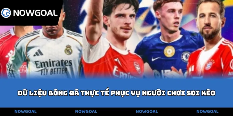 Dữ liệu bóng đá thực tế phục vụ người chơi soi kèo